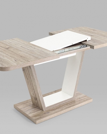 Стол раскладной Stool Group Vector 120-160 Дуб анкона-белый