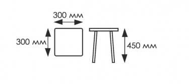 Табурет Форт пл. 1кат. Ноги белые КОМПЛЕКТ 2 шт.