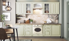 Кухонный гарнитур Мебельсон Бавария 4 GAR.BAV.2.75 белый/фисташка/фисташка