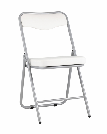 Складной стул Stool Group Джонни silver экокожа Белый