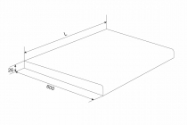 Столешница постформинг Мебельсон H26 L800 орех пекан