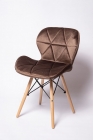 Стул кухонный Eames SC-026 вельвет Коричневый